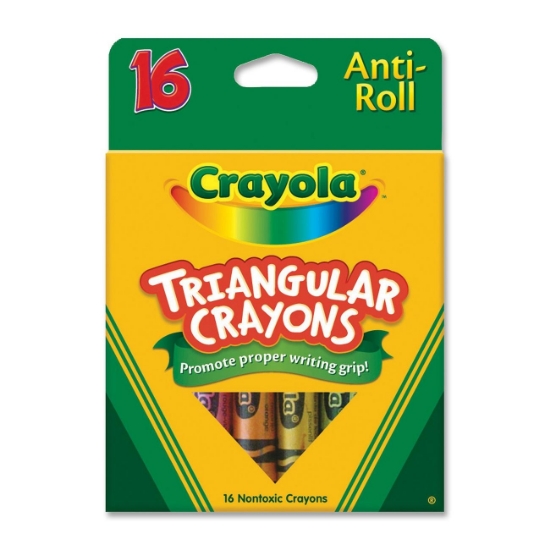Picture of Anti-Roll Triangular Crayons 16 Colors