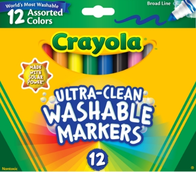 Picture of Ultra-Clean Washable Markers Broad Line 12 Colors
