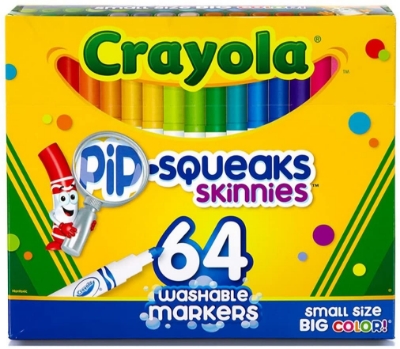 Picture of Pip-Squeaks Skinnies Washable Markers 64 Colors