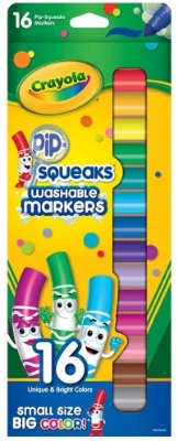 Picture of Pip-Squeaks Washable Markers "Small Size" 16 Colors
