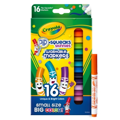 Picture of Pip-Squeaks Skinnies Washable Markers 16 Colors