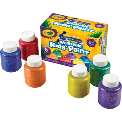 Picture of Washable Kids Paint 6 Glitter Colors