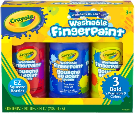 Picture of Washable Fingerpaint 3 Bold Colors