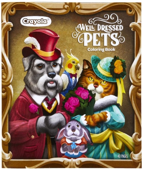 Picture of Well Dressed Pets Coloring Book 40 Pages