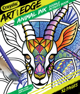 Picture of Art With Edge, Animal Ink Doodle Activity Book 32 Pages