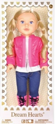 Picture of Dream Hearts Soft Bodied Poseable Girl Doll Caucasian Style (2) 18"/45cm