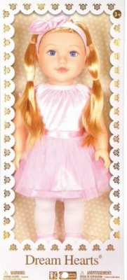 Picture of Dream Hearts Soft Bodied Poseable Girl Doll Caucasian Style (5) 18"/45cm
