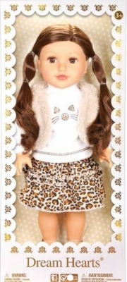 Picture of Dream Hearts Soft Bodied Poseable Girl Doll Caucasian Style (7) 18"/45cm