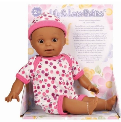 Picture of Lily & Lace Babies Doll with No Hair Afro-American Style 11.5" / 29cm
