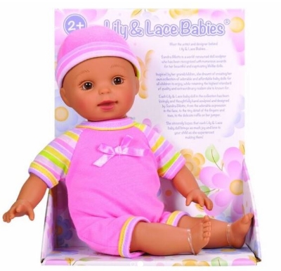 Picture of Lily & Lace Babies Doll with No Hair Hispanic Style 11.5" / 29cm
