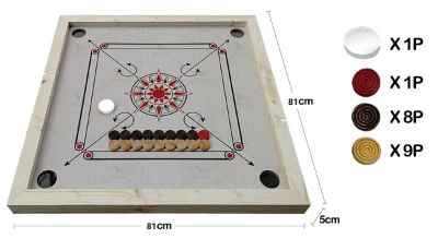 Picture of Carrom Board Game, 81*81*5Cm