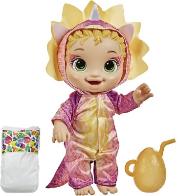 Picture of Dino Cuties Doll, Triceratops, Doll Accessories, Blonde Hair