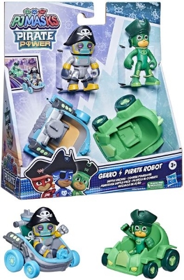Picture of Pirate Power Gekko vs Pirate Robot Battle Racers Preschool Toy, Vehicle and Figure Set