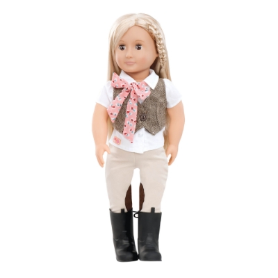 Picture of Doll with Riding Outfit & Tweed Vest "Leah"