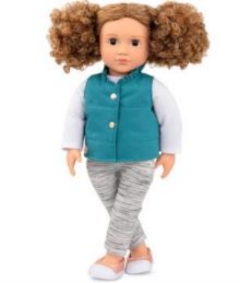 Picture of Doll With Frilly Vest "Mila"