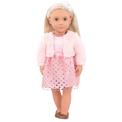 Picture of Doll with Pink Glitter Dress "Millie"