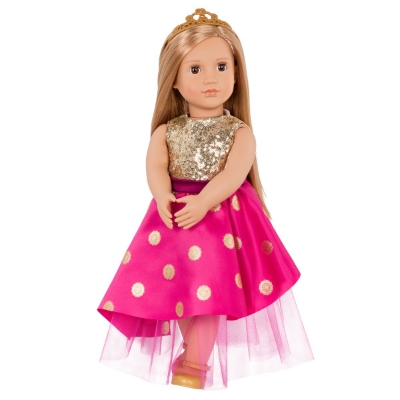 Picture of Doll with Long Festive Dress & Tiara "Sarah"
