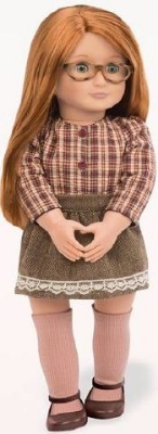 Picture of Doll with Plaid Shirt & Skirt "April"