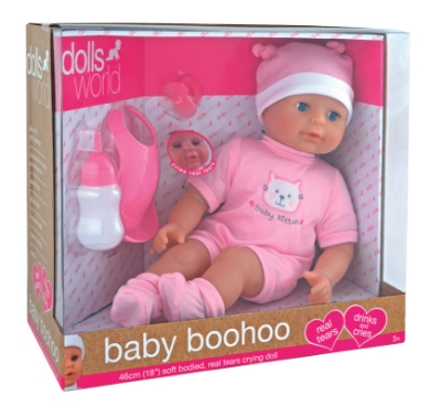 Picture of Soft Bodied, Real Tears Crying Doll 46cm "Baby Boohoo"