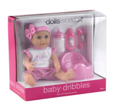 Picture of Drink & Wet Doll 25cm "Baby Dribbles"