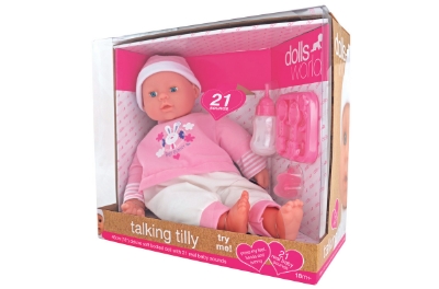 Picture of Deluxe Soft Bodied Doll with Real Baby Sounds 46cm Talking "Tilly"