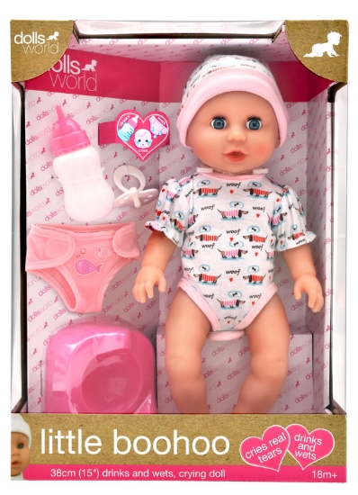Picture of Drinks and Wets, Crying Doll 38cm "Little Boohoo"