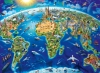 Picture of World Landmarks Map Puzzle 200 Pieces XXL