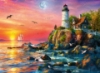 Picture of Lighthouse at Sunset Puzzle 500 Pieces