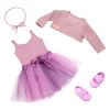 Picture of Doll with Two-Tone Purple Ballet Tutu "Savannah"
