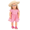 Picture of Doll with Pink Floral Dress "Dahlia"