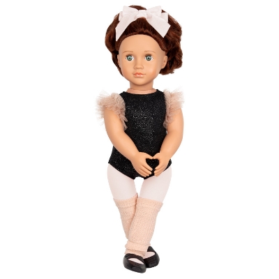 Picture of Ballet Doll with Tulle Sleeves & Hair Bow "Kiera" 