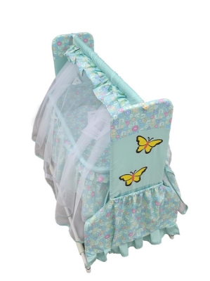 Picture of Cradle With Mosquito Net "Green"