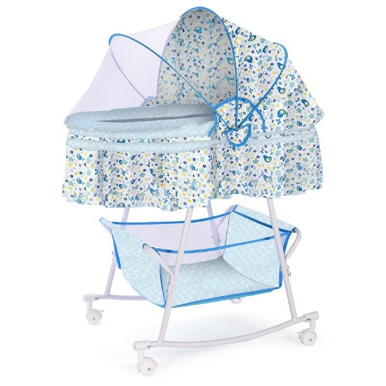 Picture of Cradle With Mosquito Net "Blue"