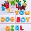 Picture of Wooden Cards English Alphabet Letter & Puzzles Early Education