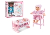 Picture of 14" Doll Set with 12 Sound+Dining Chair & Crib
