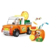 Picture of Cogo Block Set Orange Car + Orange Juice Shop 217 Pc