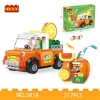Picture of Cogo Block Set Orange Car + Orange Juice Shop 217 Pc