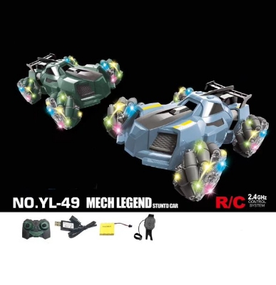 Picture of Yile Toys 1:18 2.4G Remote Control Stunt Car With Light, Music, USB & Watch