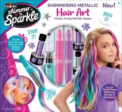 Picture of Shimmer 'N Sparkle Glitter Metallic Hair Creations