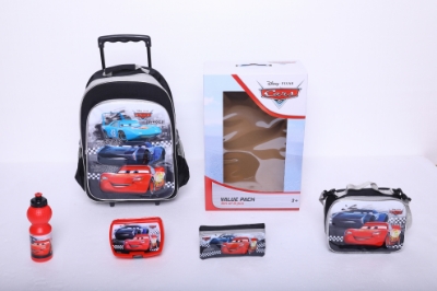 Picture of Disney Cars 5-in-1 Value Set Trolley Bag with Accessory 18"