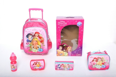 Picture of Disney Princess 5-in-1 Value Set Trolley Bag with Accessory 18"