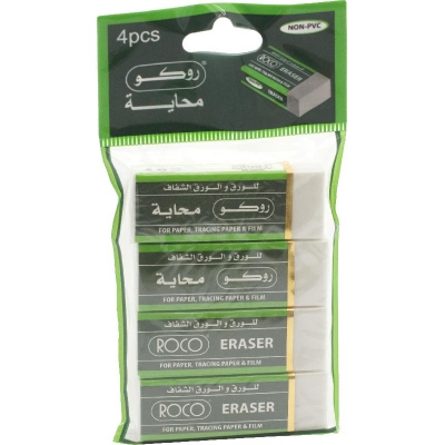Picture of Roco White Plastic Eraser