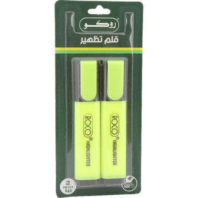 Picture of Roco Highlighter Chisel Tip Yellow 2 pieces