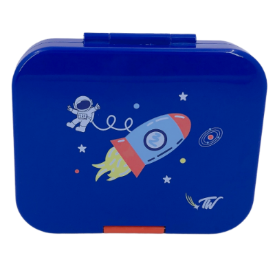Picture of Tiny Wheel Bento Box 4 Compartments Blue (Space)