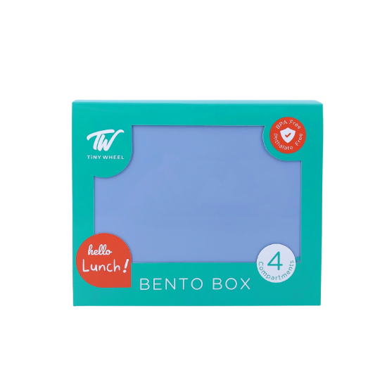 Picture of Tiny Wheel Bento Box Baby Blue 4 Compartments