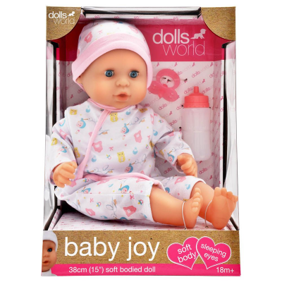 Picture of Dolls World Baby Joy Pink 38cm