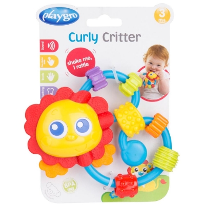 Picture of Play Gro Curly Critter Sun-lion Shape Rattle