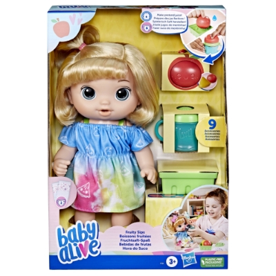 Picture of Baby Alive Fruity Sips Doll Apple Blonde Hair