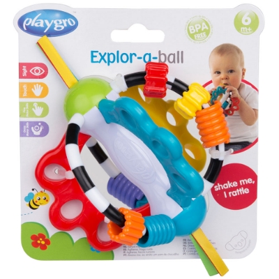 Picture of Play Gro Explore A Ball Rattle - Multicolour