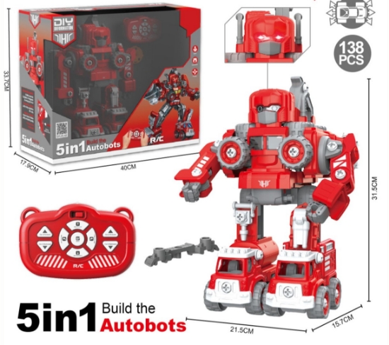 Picture of 5 In 1 Autobot Set with Remote 138Pcs